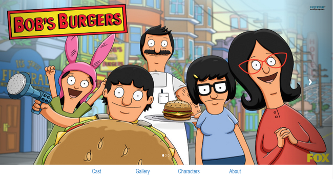 Page header, with nav bar and Carousel.